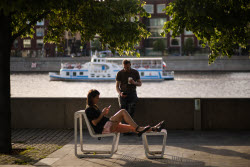 Warm weather in Moscow