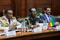 Russia's Deputy Defence Minister Fomin meets with Ethiopia's Chief of General Staff Gelelcha