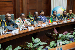 Russia's Deputy Defence Minister Fomin meets with Ethiopia's Chief of General Staff Gelelcha