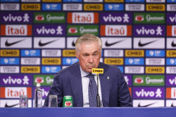 Carlo Ancelotti presented as new head coach of Brazil