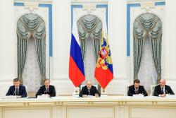 Встреча президента РФ Путина с представителями деловых кругов
