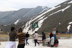 Tourists explore scenic Naran valley