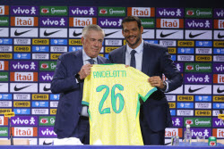 Carlo Ancelotti presented as new head coach of Brazil