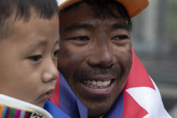 Tashi Gyalzen Sherpa arrives in Kathmandu after four Everest climbs in 15 days