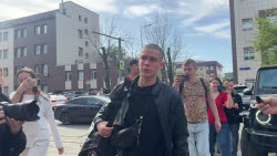 VIDEO. Russian actor Kolyuzhny departs for military service