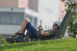 Moscow experiences very warm temperatures