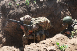 Motor rifle regiment training in Zaporozhye Region