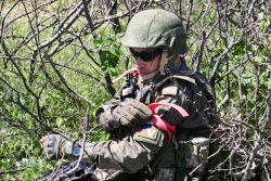Motor rifle regiment training in Zaporozhye Region