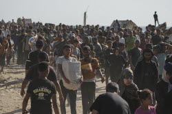 Доставка гуманитарной помощи в сектор Газа организацией Gaza Humanitarian Foundation