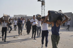 Доставка гуманитарной помощи в сектор Газа организацией Gaza Humanitarian Foundation