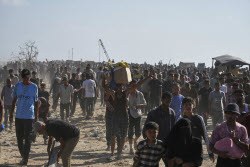 Доставка гуманитарной помощи в сектор Газа организацией Gaza Humanitarian Foundation
