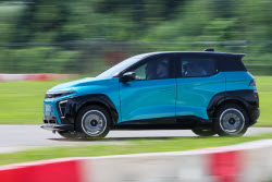 Atom electric vehicle test drive in Moscow