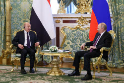 Russia's President Putin meets with Chairman of Yemen’s Presidential Leadership Council Rashad Muhammad al-Alimi