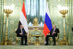 Russia's President Putin meets with Chairman of Yemen’s Presidential Leadership Council Rashad Muhammad al-Alimi