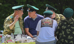 Празднование Дня пограничника в Москве
