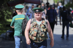 Празднование Дня пограничника в Москве