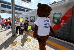 Artek summer camp welcomes children in Simferopol, Russia