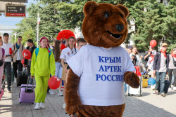 Artek summer camp welcomes children in Simferopol, Russia