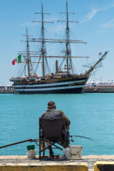 Итальянский корабль Amerigo Vespucci приближается к последнему этапу кругосветного путешествия