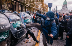 Argentinean retiree protest in Buenos Aires