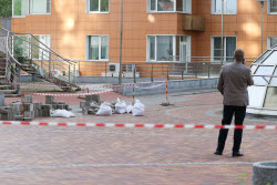 Aftermath of drone attack on Moscow