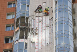 Aftermath of drone attack on Moscow