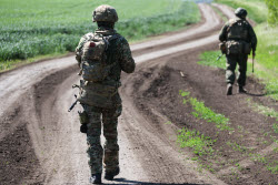 Russian deminers in Zaporozhye Region