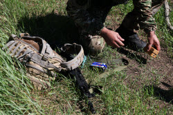 Russian deminers in Zaporozhye Region