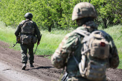Russian deminers in Zaporozhye Region