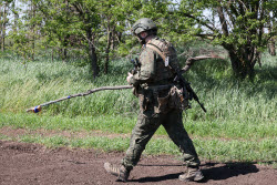 Russian deminers in Zaporozhye Region