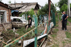 Последствия обстрела Горловки