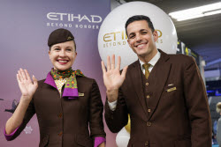 Первый рейс авиакомпании Etihad Airways из Абу-Даби в Сочи