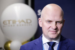 Первый рейс авиакомпании Etihad Airways из Абу-Даби в Сочи