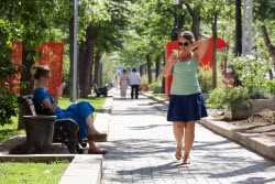 Moscow experiences very warm temperatures