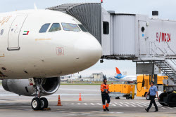 Первый рейс авиакомпании Etihad Airways из Абу-Даби в Сочи