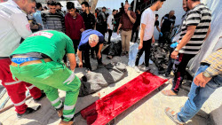 Gaza Strip in aftermath of Israeli airstrike