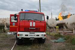 Последствия атаки БПЛА на газонакопительную станции в Енакиево в ДНР