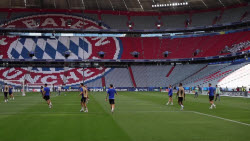 Inter Milan train ahead of Champions League final against PSG