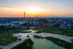 Village of Parizh in Chelyabinsk Region, Russia
