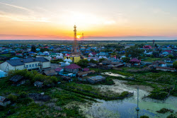 Village of Parizh in Chelyabinsk Region, Russia