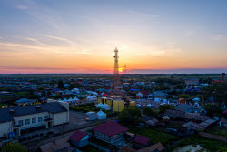 Village of Parizh in Chelyabinsk Region, Russia