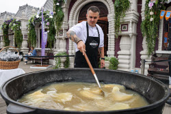 Food festival Moscow Rides the Wave. The Fish Week