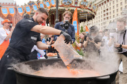 Food festival Moscow Rides the Wave. The Fish Week