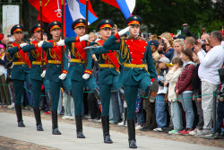 Changing of guard in St Petersburg