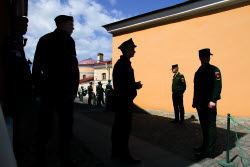 Changing of guard in St Petersburg