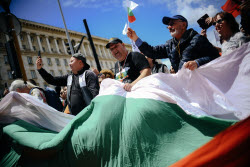 Protest rally against Bulgaria's euro adoption in Sofia