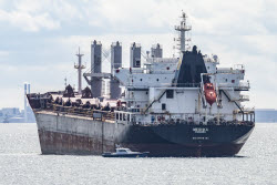 Bulk carrier Meshka runs aground in Sweden
