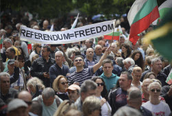 Bulgaria Eurozone Protest