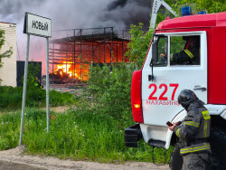 Пожар в Красногорске