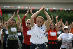 Women in Ankara join Guinness World Record attempt for largest aerobic gathering